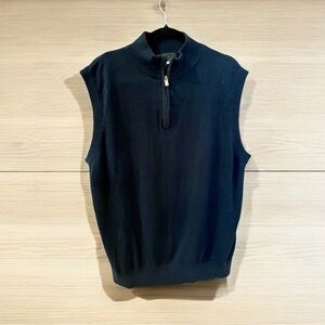 F/X Fusion Sweater Vest, Size XL, Navy, Crew Neck, Front Zipper, Sleevel…